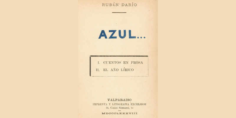 Libro Azul... de Rubén Darío