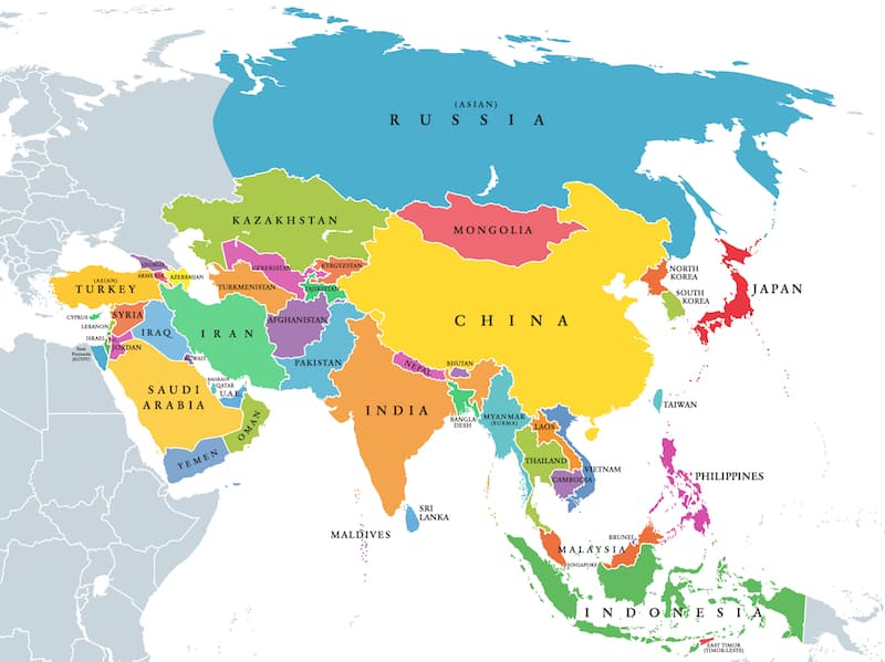 cultura oriental mapa
