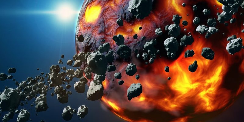Asteroides en planeta
