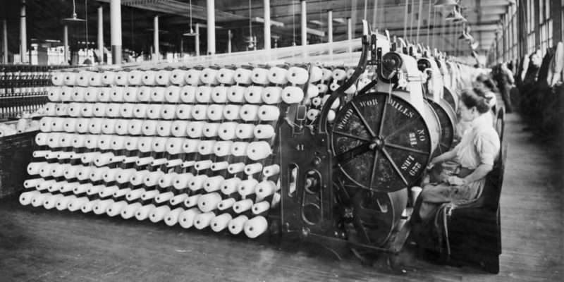 historia de la tecnologia telar revolucion industrial